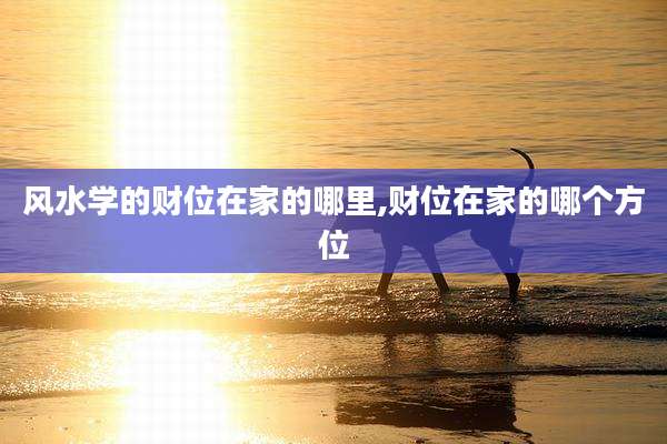 风水学的财位在家的哪里,财位在家的哪个方位