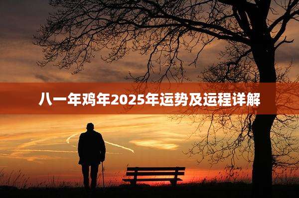 八一年鸡年2025年运势及运程详解