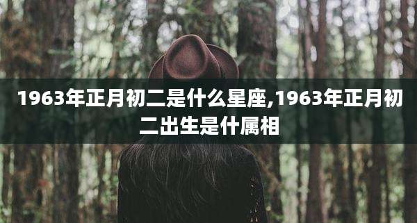 1963年正月初二是什么星座,1963年正月初二出生是什属相