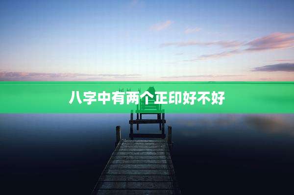 八字中有两个正印好不好