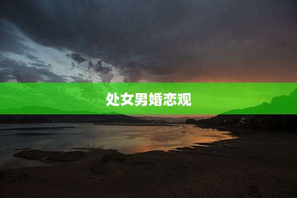 处女男婚恋观