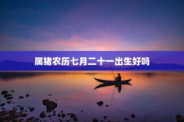 属猪农历七月二十一出生好吗