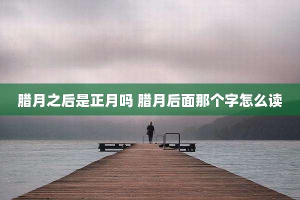 腊月之后是正月吗 腊月后面那个字怎么读