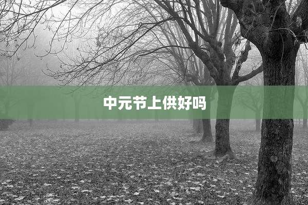 中元节上供好吗