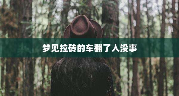 梦见拉砖的车翻了人没事