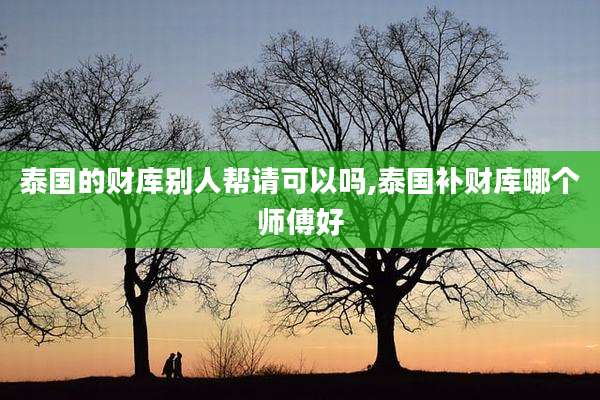 泰国的财库别人帮请可以吗,泰国补财库哪个师傅好
