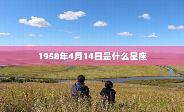 1958年4月14日是什么星座