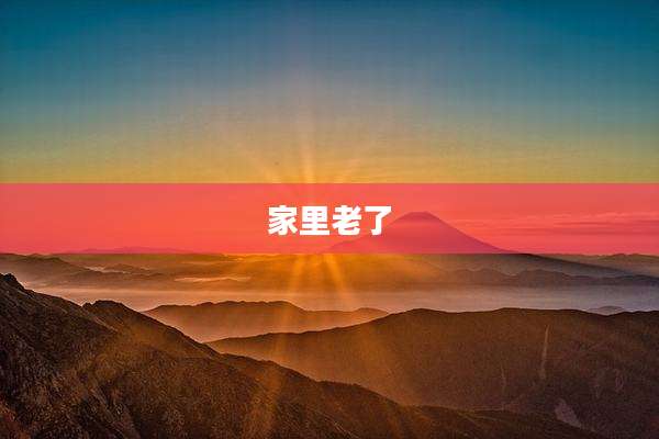 家里老了