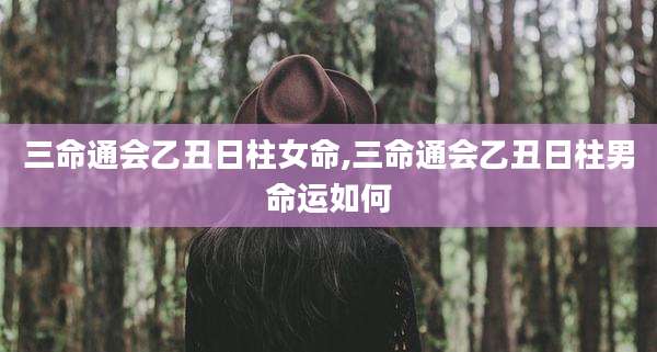 三命通会乙丑日柱女命,三命通会乙丑日柱男命运如何