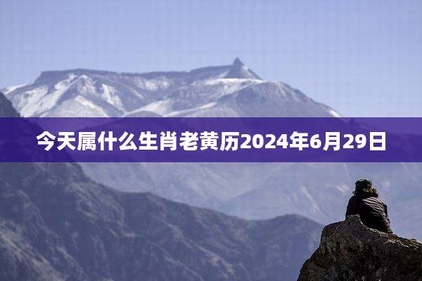 今天属什么生肖老黄历2024年6月29日