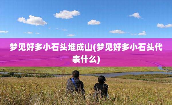 梦见好多小石头堆成山(梦见好多小石头代表什么)