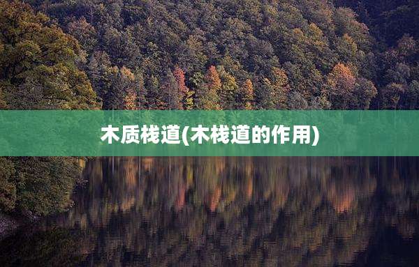 木质栈道(木栈道的作用)