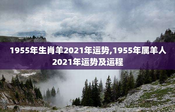 1955年生肖羊2021年运势,1955年属羊人2021年运势及运程
