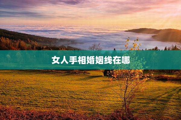 女人手相婚姻线在哪