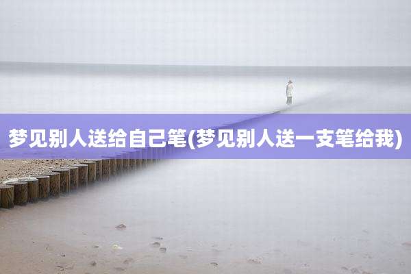 梦见别人送给自己笔(梦见别人送一支笔给我)