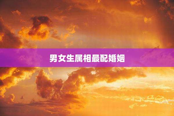 男女生属相最配婚姻
