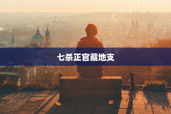 七杀正官藏地支