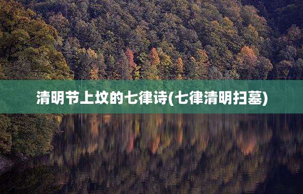 清明节上坟的七律诗(七律清明扫墓)