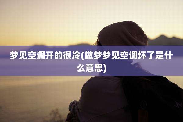 梦见空调开的很冷(做梦梦见空调坏了是什么意思)