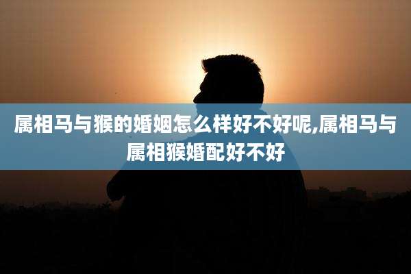 属相马与猴的婚姻怎么样好不好呢,属相马与属相猴婚配好不好