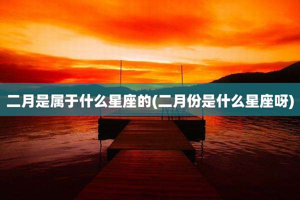 二月是属于什么星座的(二月份是什么星座呀)