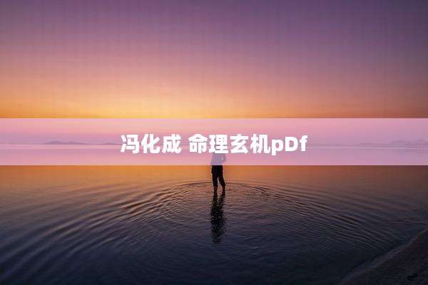 冯化成 命理玄机pDf