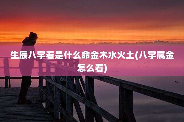 生辰八字看是什么命金木水火土(八字属金怎么看)