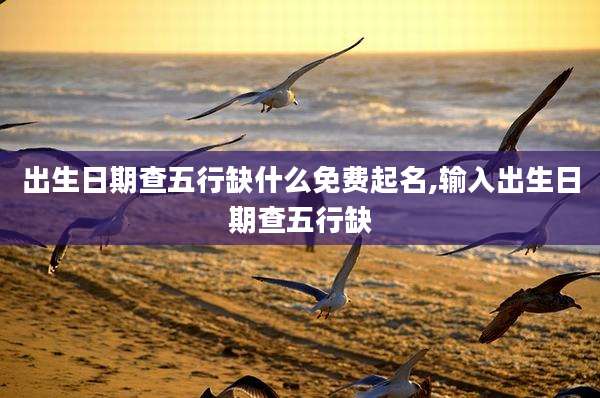 出生日期查五行缺什么免费起名,输入出生日期查五行缺