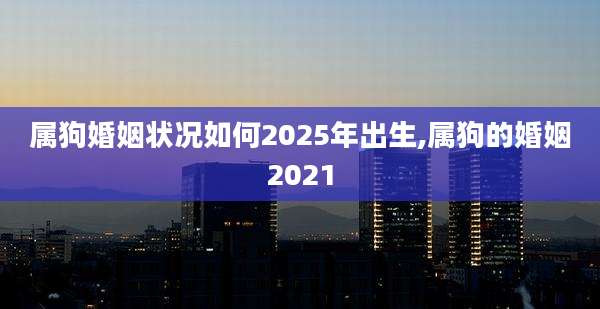 属狗婚姻状况如何2025年出生,属狗的婚姻2021