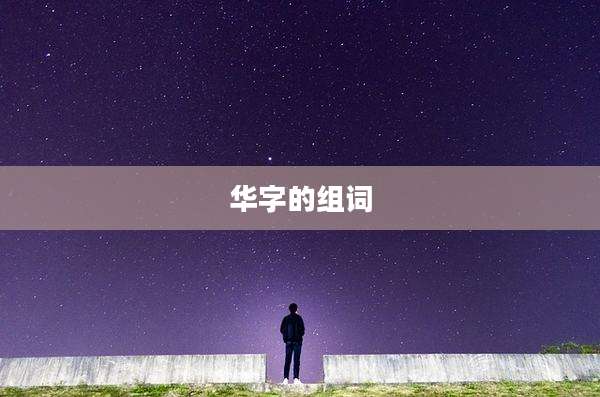 华字的组词
