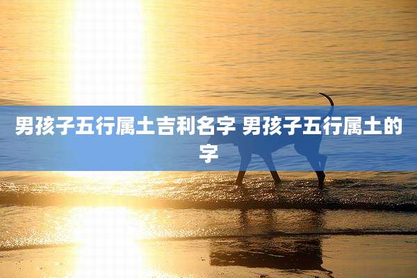 男孩子五行属土吉利名字 男孩子五行属土的字