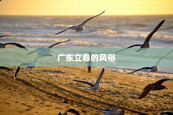 广东立春的风俗