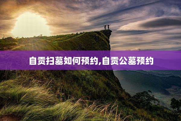 自贡扫墓如何预约,自贡公墓预约