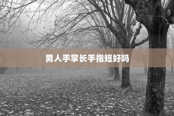 男人手掌长手指短好吗