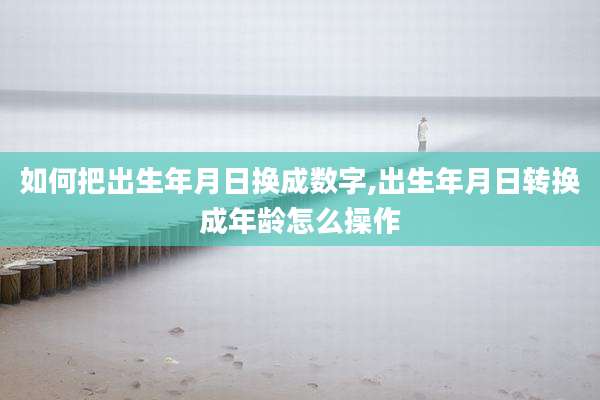 如何把出生年月日换成数字,出生年月日转换成年龄怎么操作