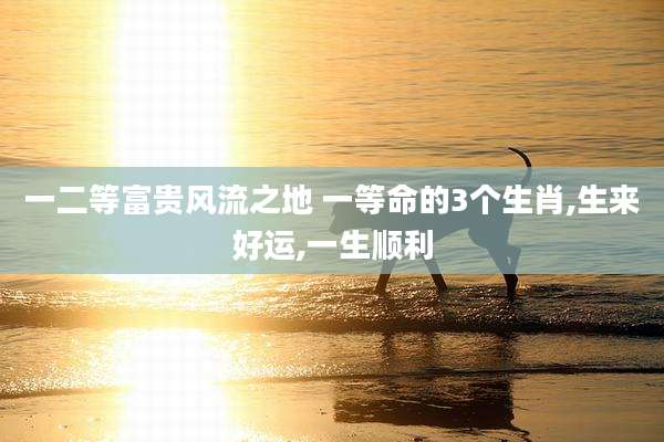 一二等富贵风流之地 一等命的3个生肖,生来好运,一生顺利