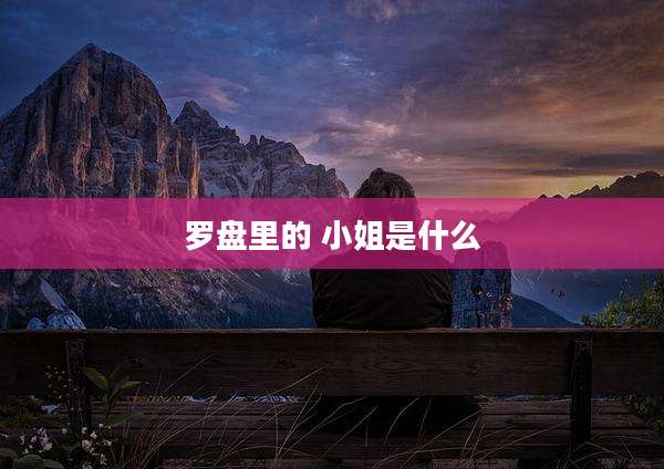 罗盘里的 小姐是什么