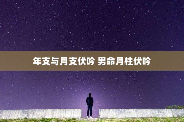 年支与月支伏吟 男命月柱伏吟