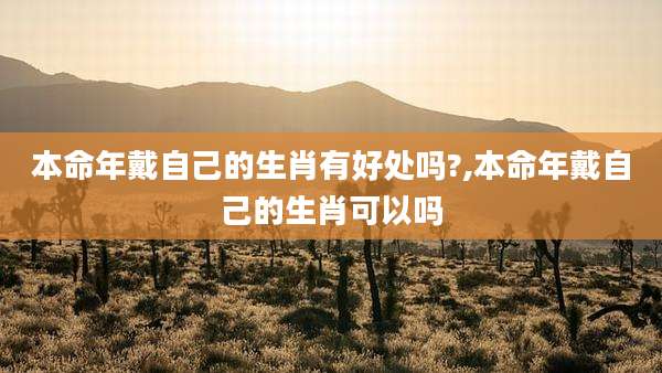 本命年戴自己的生肖有好处吗?,本命年戴自己的生肖可以吗