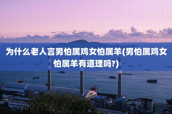 为什么老人言男怕属鸡女怕属羊(男怕属鸡女怕属羊有道理吗?)