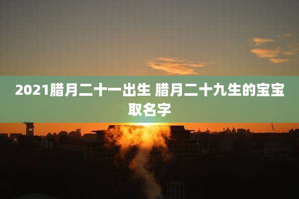 2021腊月二十一出生 腊月二十九生的宝宝取名字