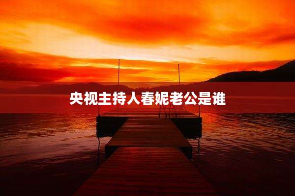 央视主持人春妮老公是谁