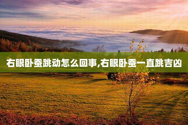 右眼卧蚕跳动怎么回事,右眼卧蚕一直跳吉凶