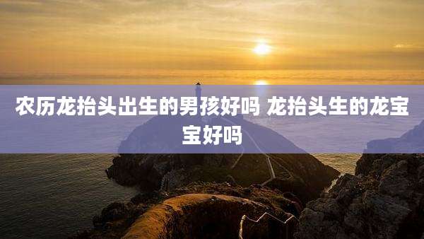 农历龙抬头出生的男孩好吗 龙抬头生的龙宝宝好吗