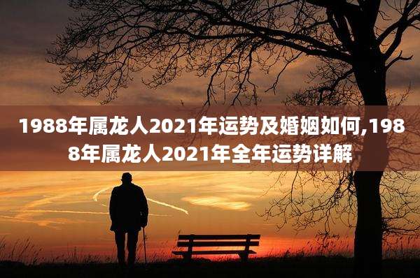1988年属龙人2021年运势及婚姻如何,1988年属龙人2021年全年运势详解