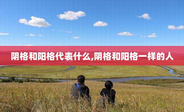 阴格和阳格代表什么,阴格和阳格一样的人