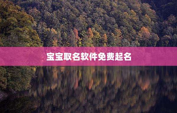 宝宝取名软件免费起名
