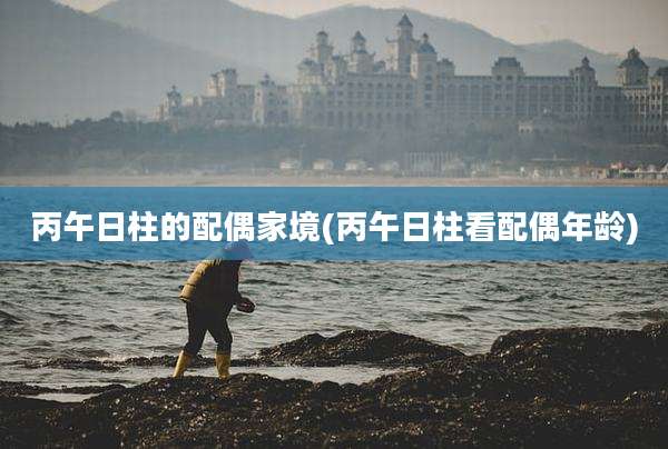 丙午日柱的配偶家境(丙午日柱看配偶年龄)