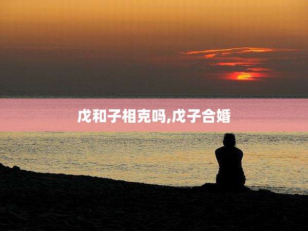 戊和子相克吗,戊子合婚