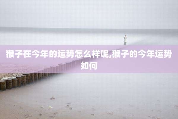 猴子在今年的运势怎么样呢,猴子的今年运势如何